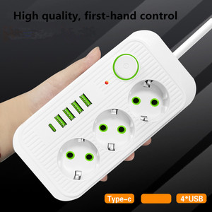 European standard household wholesale plug board <strong>with</strong> wire <strong>switch</strong> <strong>socket</strong> terminal block Power cord board <strong>with</strong> USB outlet - Product Image 5