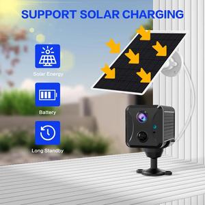 Ubox 2MP Wifi Solar Cctv Cámara 1080P Sistema 3800Mah Batería recargable Energía Solar 4G Tarjeta SIM Mini cámara con soporte - Product Image 3