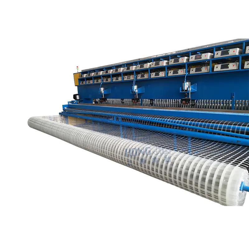 Automatic Steel Plastic Geo Grid Welding Machine Geogrid Production Line