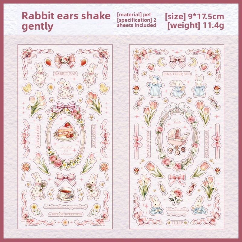 C Douce balancement des oreilles de lapin (blanc)