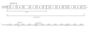 <strong>Led</strong> Hard Strip 24V 5050 SMD 60leds/m Ra80 12mm Aluminum PCB 1m <strong>Led</strong> Rigid Light bar - Product Image 3