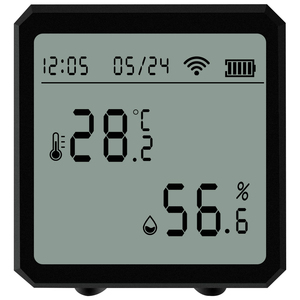 Termómetro digital higrómetro de alta calidad con sensor de temperatura y humedad WiFi, dispositivo de alta calidad, 2 unidades - Product Image 2