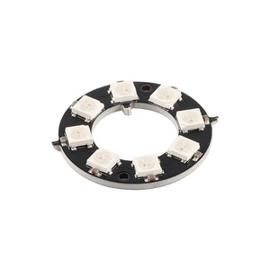 WS2812 Modul 8 Bit/12 Bit/16 Bit/ 24 64 Bit RGB LED Voll farbige Fahr lichter Runde LED Ring Board Electronic DIY - Product Image 3