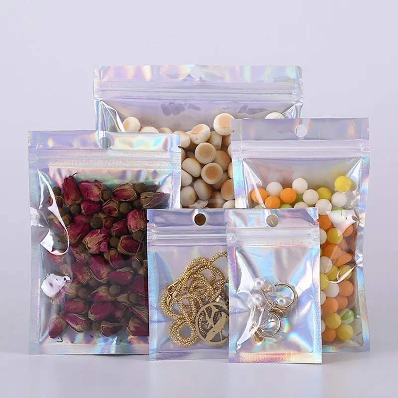 Custom printed clear packaging biodegradable eco smell proof coffee bag degradable recycle plastic bags 3.5g die cut mylar bags