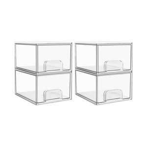 Amazon hot-sản phẩm bán chạy Stackable lưu trữ ngăn kéo trang điểm tổ chức cho phòng tắm nhựa lưu trữ tổ chức - Product Image 1