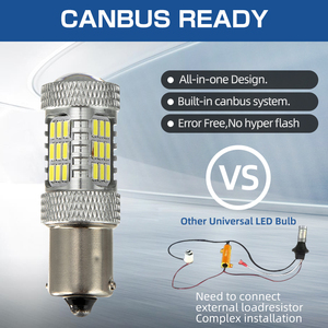 หลอดไฟ Led Bombillo Led 7443 24V Ba15d,หลอดไฟ Led Super Canbus 1156สำหรับไฟเลี้ยวไฟท้ายโรงงานในจีน - Product Image 3