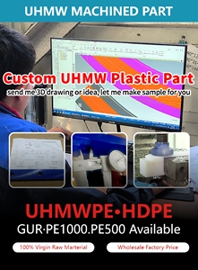 定制UHMWPE聚乙烯塑料滑槽导轨PE材料数控加工带切割加工服务 - Product Image 6