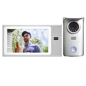 Lermom-Sistema de videoportero con 2 cables, timbre de puerta inteligente para el hogar, cámara impermeable, intercomunicador para puerta de visión nocturna - Product Image 1