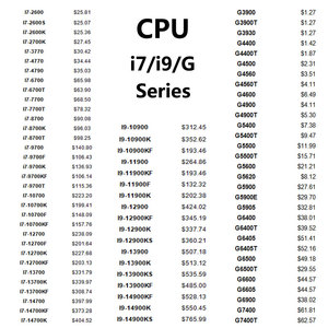 Full Range CPU Großhandel Original Central Processing Unit Neue gebrauchte CPU i5 i7 i9 G Serie Intel Prozessor Günstige CPU Full Range - Product Image 6