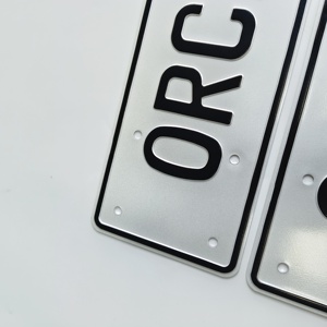 Tùy Chỉnh Trống Số Tấm Phản Chiếu Phim Xe Giấy Phép Tấm Xe Máy Thăng Hoa Nhôm Giấy Phép Tấm - Product Image 2