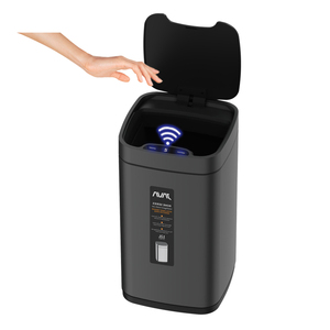 Cubo de basura automático con Sensor cuadrado, gran capacidad, inteligente, con tapa abierta - Product Image 5