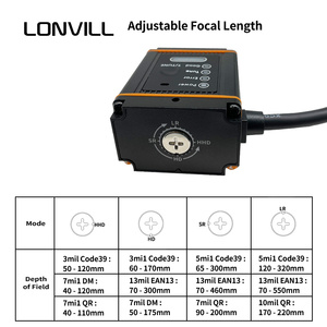LONVILL自動コマンドスキャン自動データマトリックスCode39 EAN13 IP65産業用コンベヤー固定2Dコードスキャナー - Product Image 2