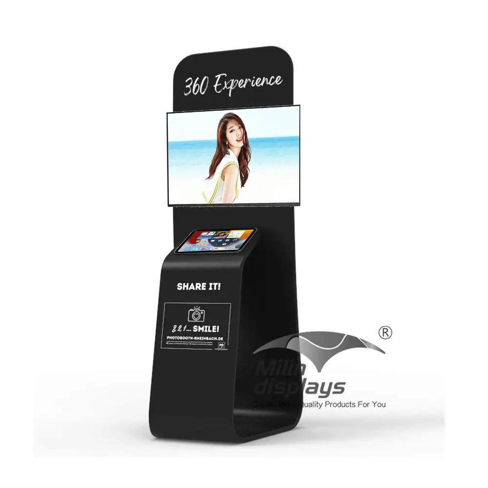 Stampa personalizzata TV & Pad share station stand per photo booth