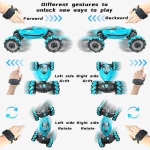 AiJH รถควบคุมระยะไกลราคาถูก 4WD Rc ขับรถสองด้านอัตโนมัติ RC รถดริฟท์ <span class=keywords><strong>360</strong></span> หมุนมือแรงโน้มถ่วงท่าทาง Rc รถผาดโผน - Product Image 4