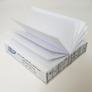Bloc de notas de cubo de papel impreso personalizado de promoción, Cubo de notas de bloque de papel en forma de contenedor logístico - Product Image 4
