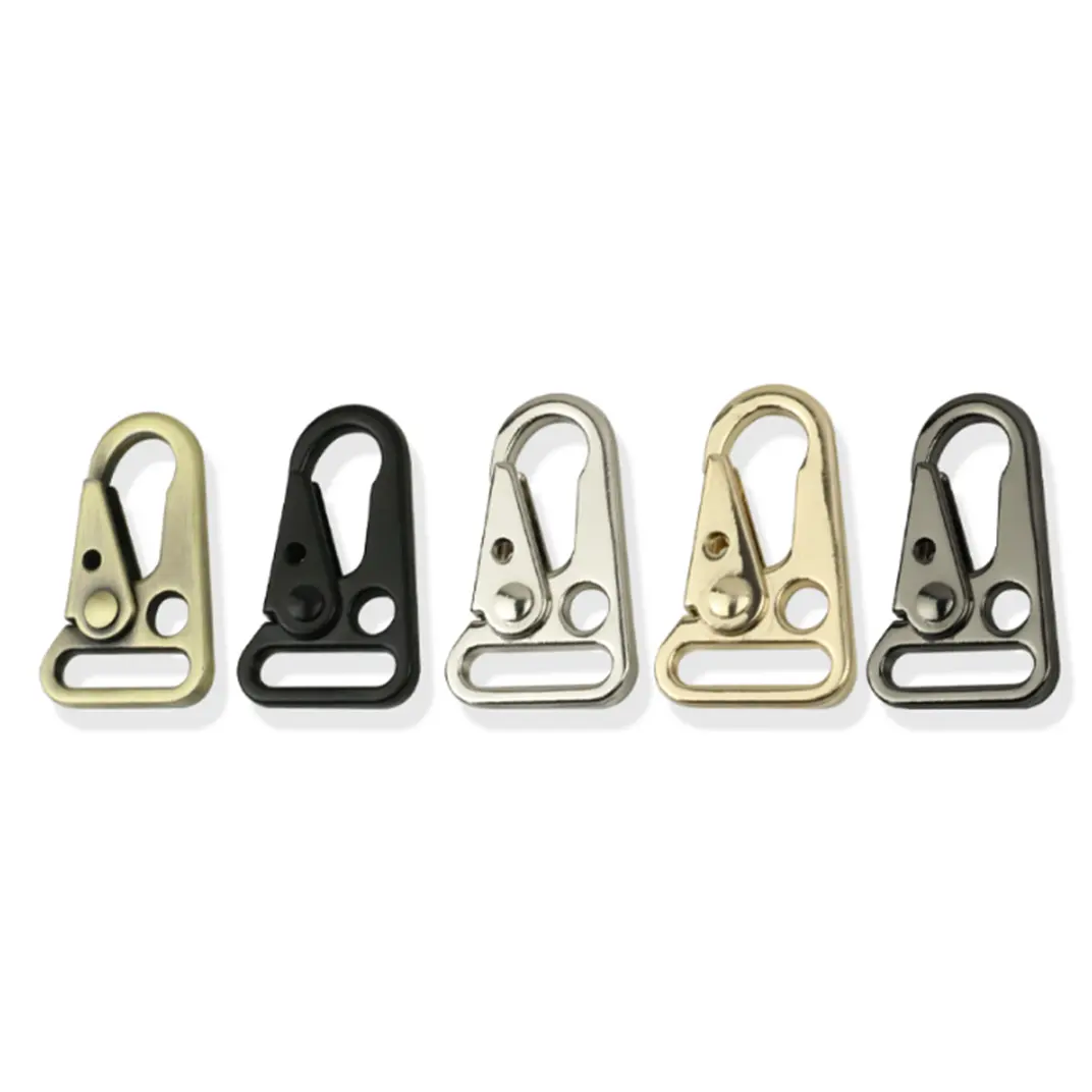 Zinc Alloy Olecranon Metal Hook Sling Clip Fecho Mosquetão Snap Hook para Mochila Webbing Belt