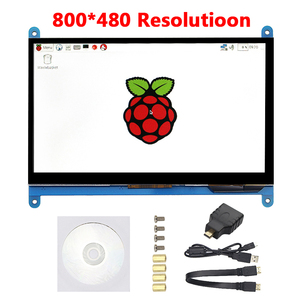 Kapazitiver 7-Zoll-Touchscreen-TFT-Monitor für Raspberry Pi 4B 800*480 Display auf Raspberry Pi 3 Modell B 3B