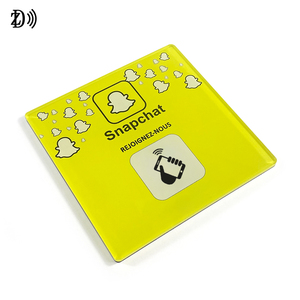 Logotipo de código QR personalizado de alta calidad NFC programable plexiglás Google Review Sticker Tag Revise Us en Google - Product Image 5