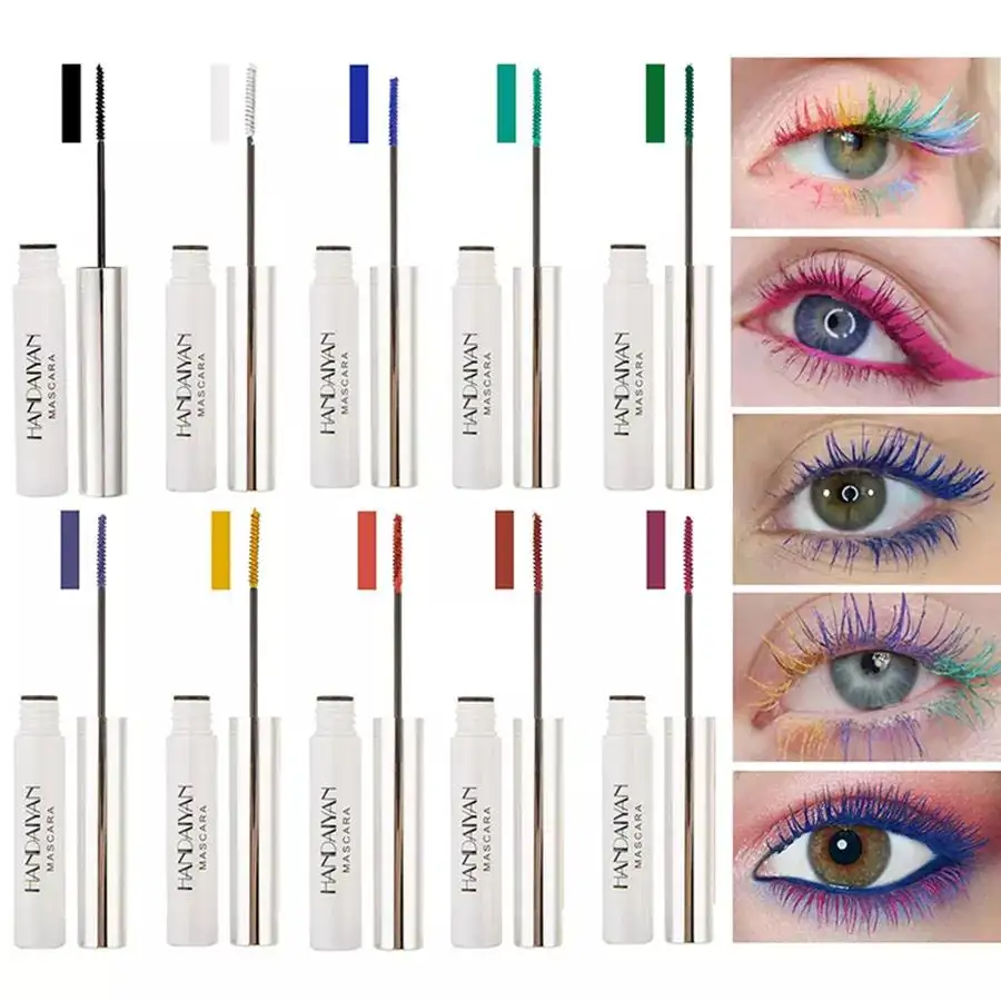 Wholesale Natural colorful waterproof mascara with blue
