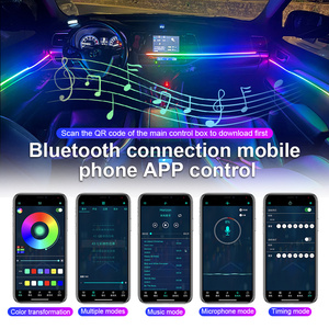 18 in 1 senfoni ortam şeridi LED atmosfer araba ışık iç dekorasyon ışık APP kontrolü tarafından - Product Image 5