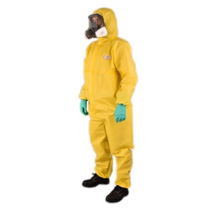 EN14605 izolasyon tıbbi koruyucu tek kullanımlık koruma kedi III PPE tipi 3b 4b sarı iş elbisesi tulumlar - Product Image 1