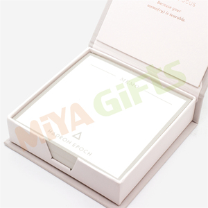 Mini blocs de papel de notas personalizados, tarjetas de recordatorio de papel para escribir notas en cubo con caja de tapa dura, organizador de escritorio - Product Image 5