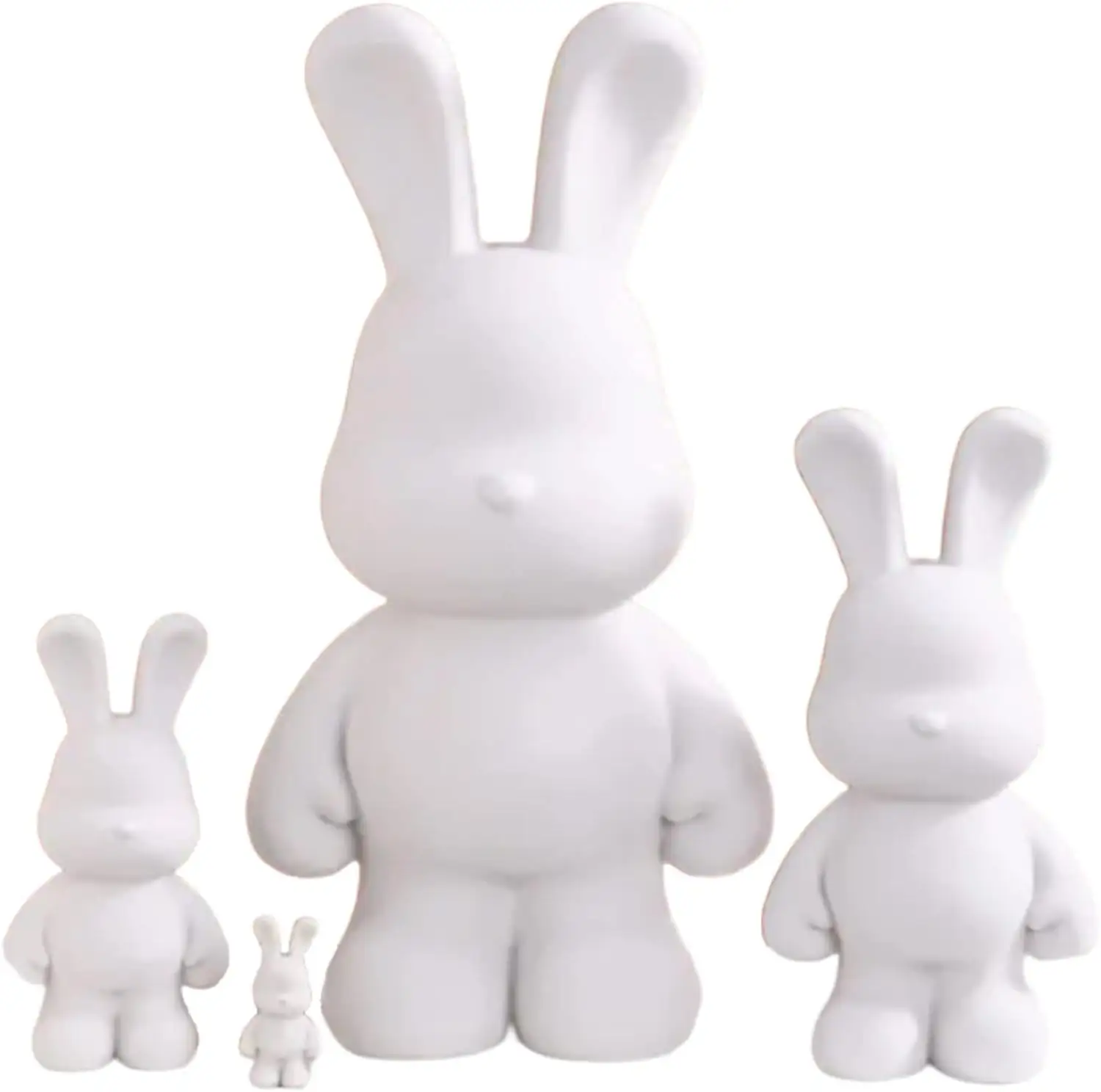 Benutzer definierte Diy Fluid Rabbit Figuren Malerei Kit Sparschwein Kreative Home Decorations Spielzeug Geschenk für Geburtstag Valentinstag