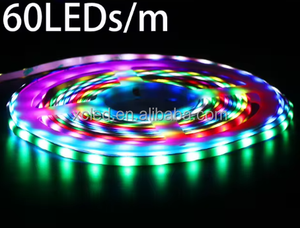 USB 5 В RGBIC Светодиодная лента с контроллером синхронизации музыки 160 pixels/M WS2812 Dream Color Bluetooth-совместимое приложение ИК Голосовое управление - Product Image 6