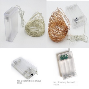 LED Battery Box Light Strings mit Kupferdraht-PVC-Gehäuse und USB-Anschluss mit Wave Ball für den Lager gebrauch - Product Image 4