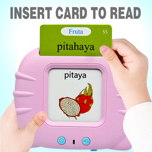 Spanish Talking Flash Cards Kognitives Spielzeug Vorschule Sprache Aussprache Lern gerät Sprechen Karteikarten Maschine - Product Image 2