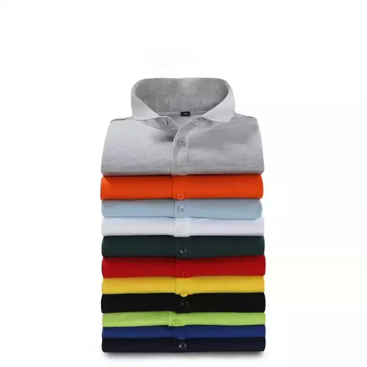 High Quality Polo Shirt Pima Cotton Mens Polo Shirts Coton New Short Original Custom Mens Blank Casual Printed Knitted O-neck