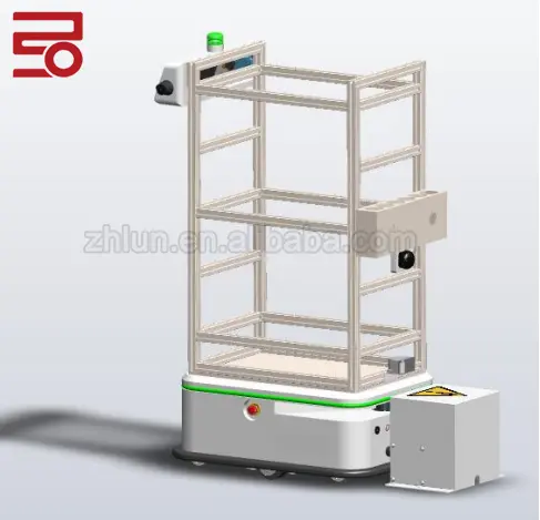 Демонстрационная стойка AGV для робота с лазерной навигацией на платформе, грузоподъемность 150 кг