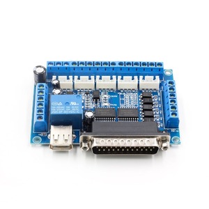 5 achsen CNC Breakout Board Schrittmotor Fahrer MACH3 Parallel Port Control Modul Controller mit Optische Koppler USB Kabel