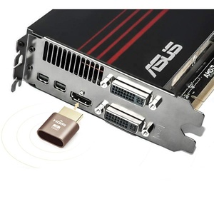 Accesorios de computadora Monitor Pantalla Emulador Adaptador de pantalla DDC Edid 4K HDMI Enchufe ficticio - Product Image 2