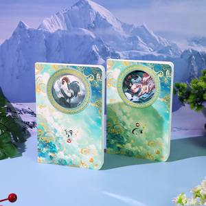 Signos del zodiaco chino A5 Bloc de notas 12 animales papel tallado ahueca hacia fuera papel artesanía Tapa dura 3D cuaderno para Bloc de notas promocional - Product Image 5