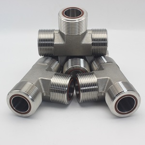 Chất lượng cao nhà máy orfs Nam TEE Parker Jlo jmlo Công Đoàn TEE ORING mặt con dấu Flare AF Carbon thép TEE phụ kiện - Product Image 1