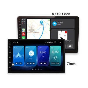 触摸屏汽车dvd播放器带倒车摄像头全球定位系统导航carplay汽车安卓9英寸触摸屏 - Product Image 2