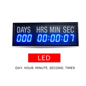 Honghao 9-stellige 1,8-Zoll-LED-Digital-Countdown-Uhr Timer Cross-Match-Timer, Tag Stunde Minute Sekunde Timer