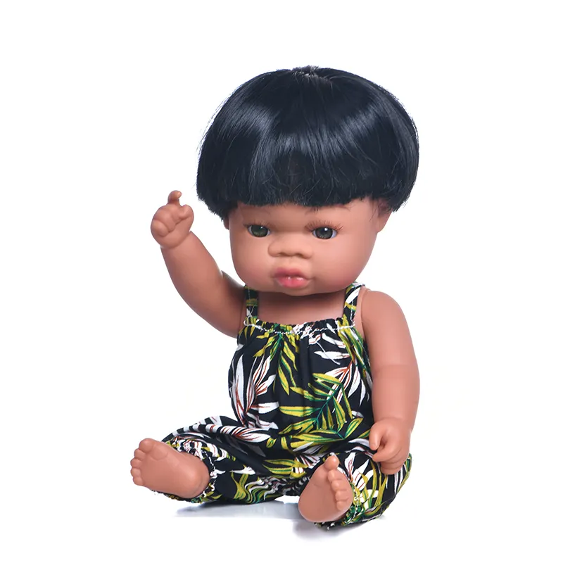 Nuovo design pelle nera bambola africana giocattolo corpo pieno silicone prezzo di fabbrica reborn baby doll