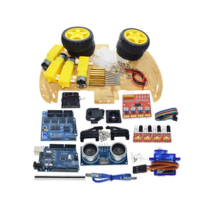 Für Arduino für UNO R3 Roboter 4WD Fernbedienung Autos Kit L98N Robotics Learning Development Board Pädagogisches STEM Spielzeug für Heimwerker