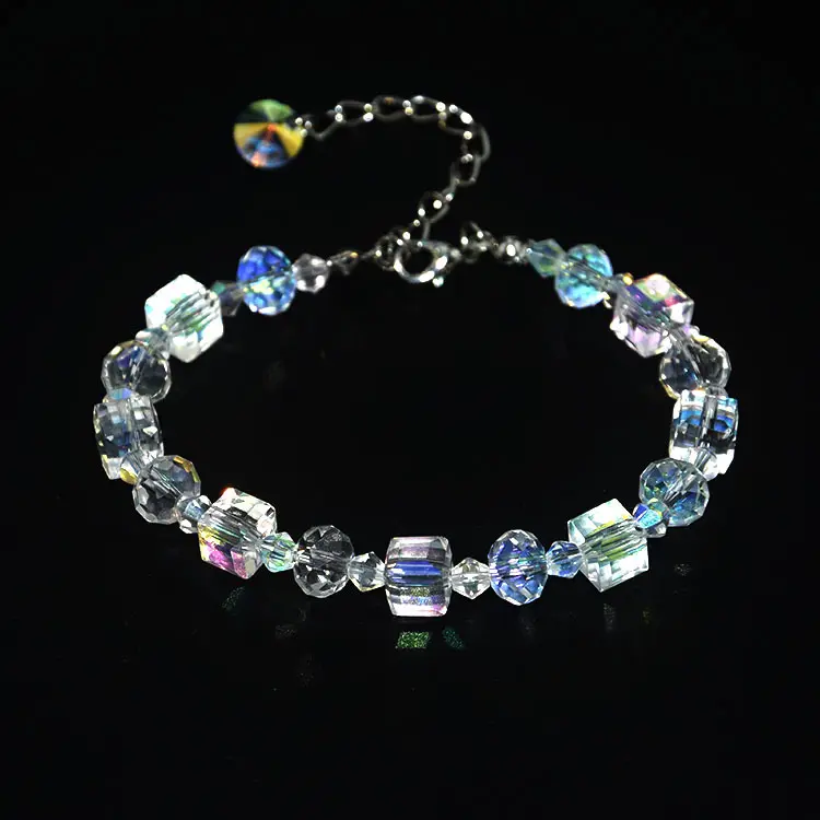 Hot Selling Square Crystal Stone Armband Shining Ab Farbe Exquisite Luxus Mode Armbänder & Armreifen Schmuck