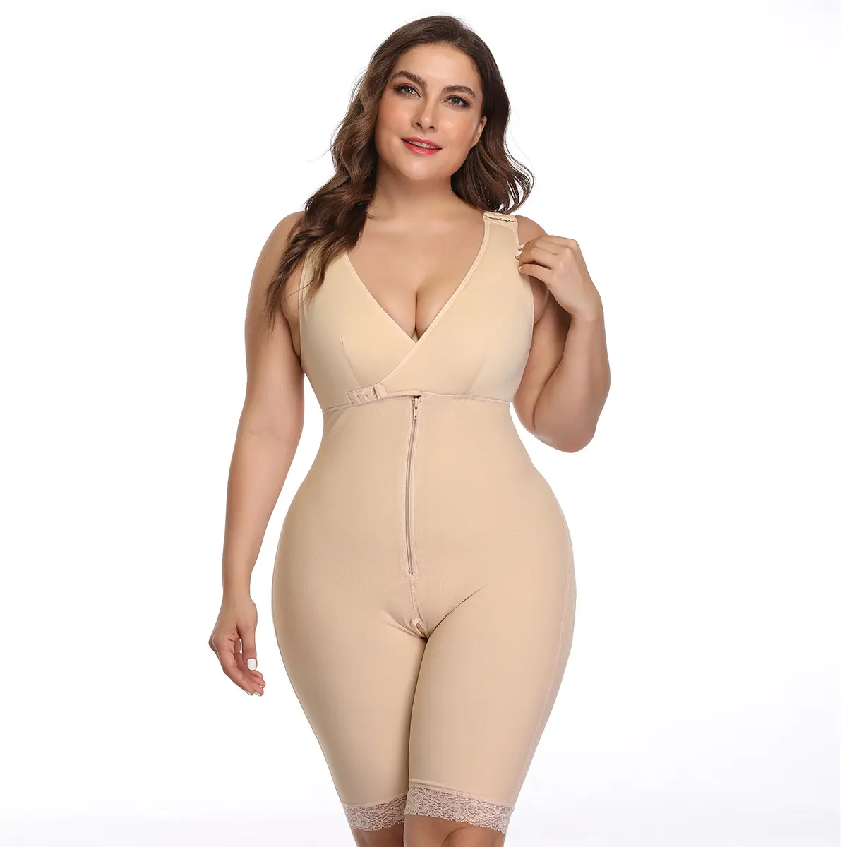 TopMelon यूरोप और संयुक्त राज्य अमेरिका शरीर-शेपर उठाने हिप तंग वसा महिला bodysuit D048