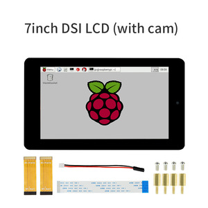 Raspberry Pi 7 Zoll kapazitiver Touchscreen LCD-Display mit Hülle 5 MP Frontkamera 800 × 480 DSI für Pi4B 3B + 3A CM3 + kostenlos - Product Image 2