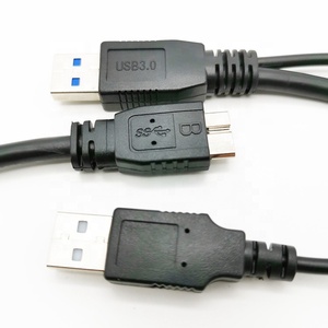 USB 3.0 Type A ไปยัง Micro-B USB Y รูปร่างสายเคเบิลความเร็วสูงสำหรับฮาร์ดไดรฟ์ภายนอก - Product Image 2
