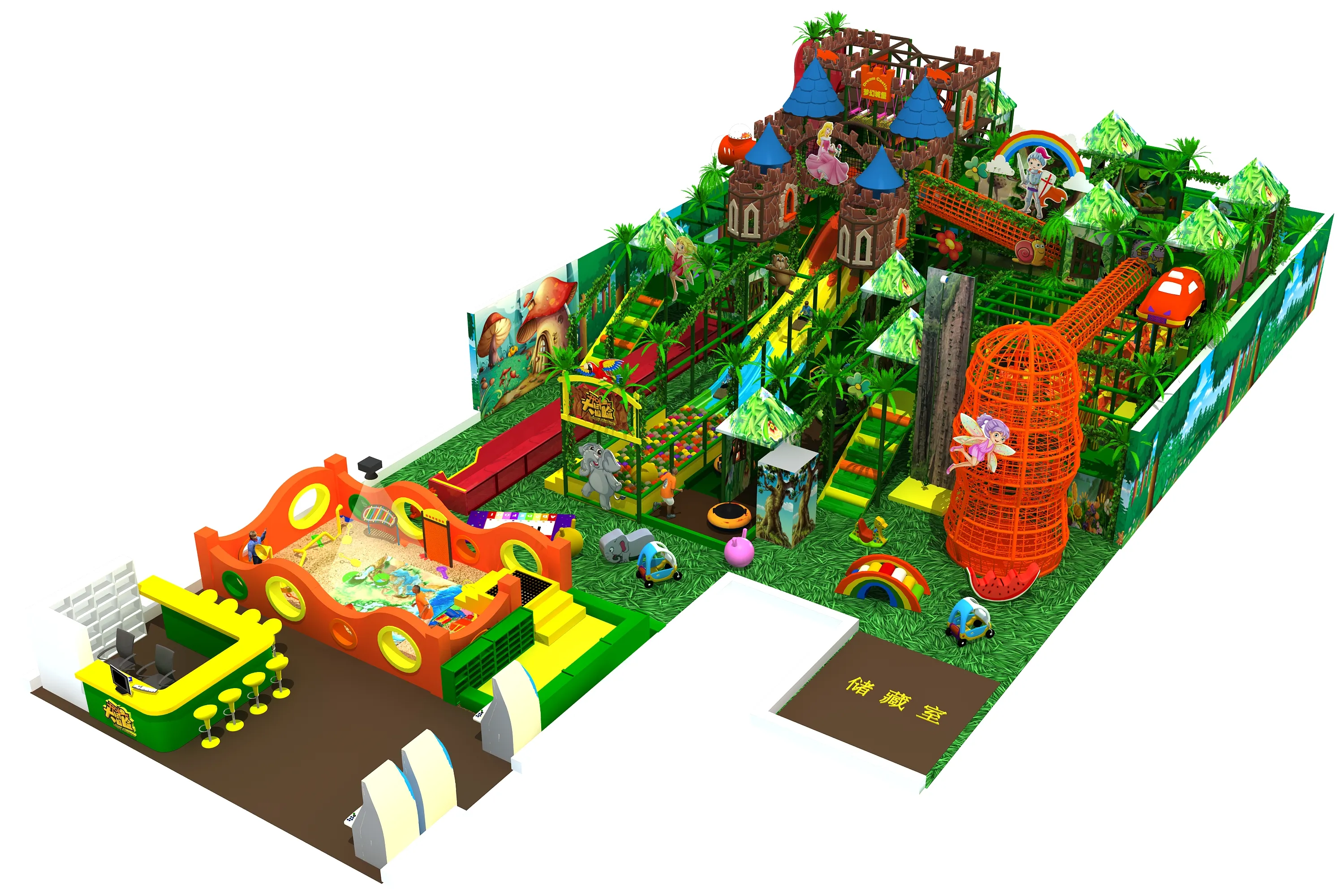 2024 conception libre parc d'attractions à thème enfants aire de jeux intérieure commerciale aire de jeux intérieure labyrinthe équipement