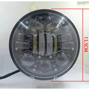 Superbleds 7 นิ้ว 5.75 นิ้วรอบ LED ไฟหน้าสําหรับรถจี๊ป DRL สัญญาณไฟเลี้ยว 60 วัตต์ Spotlight LED ไฟหน้าทํางาน