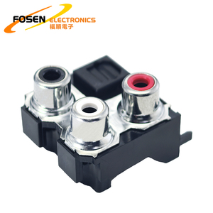 FOSEN 7pin 3 delik yüksek son kadın <span class=keywords><strong>PCB</strong></span> dayanağı çoklu konnektör optik Jack DQT(R)-022A