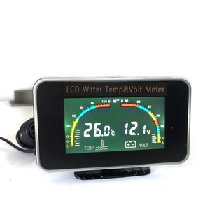 Voltímetro Universal para coche y camión medidor de temperatura del agua, Sensor, indicador de presión de aceite, 12v/24v, 2 funciones - Product Image 1