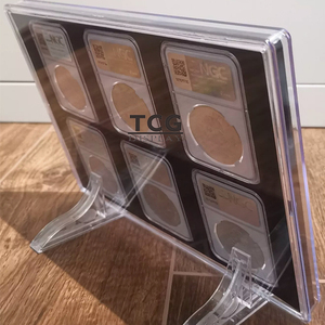 TCG yüksek kaliteli akrilik kademeli altın PCGS Strong ICG sikke durumda kademeli güçlü mıknatıs ile hatıra parası koruyucu kutu - Product Image 2