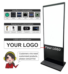 43 pollici ultra sottile chiosco internet prezzo standee cms software interattivo lcd pubblicità digital signage touch screen display - Product Image 2